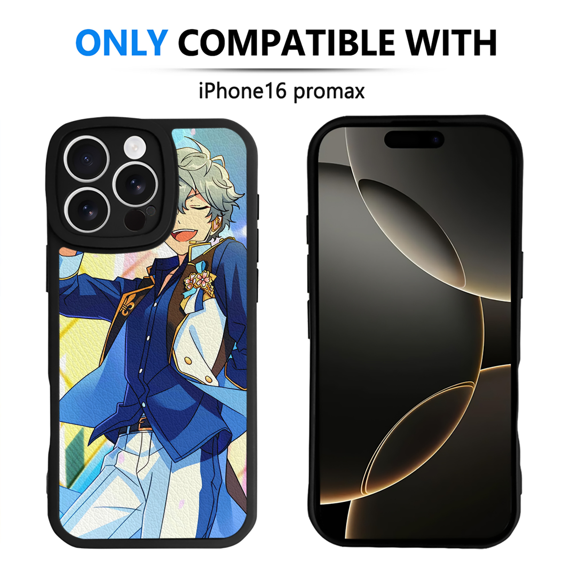 （画像用） あんさんぶるスターズ! Ensemble Stars 【iPhone 16シリーズ対応】シリコンスマホケース（レザー調） 材質：シリコン